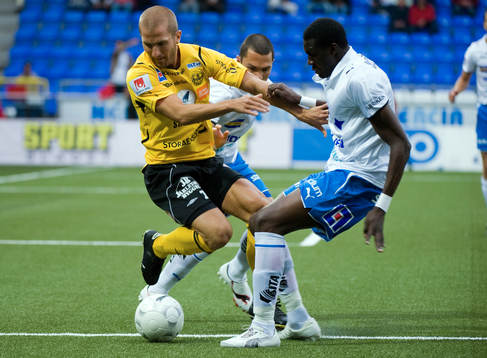 Johan Svensson, Mjällby och Russell Mwafulirwa, Norrköping
