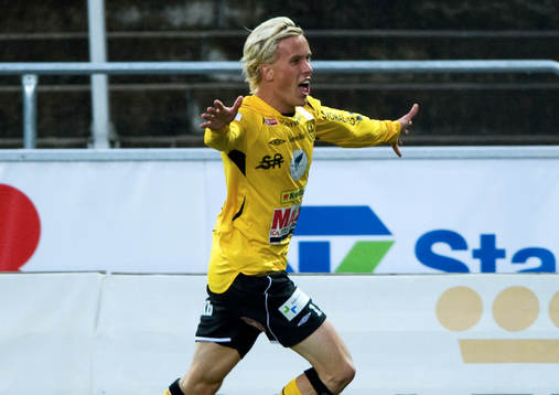 Adam Berner, Mjällby, jubel