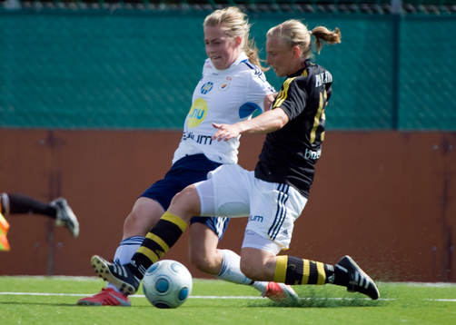 Linda Sällström, Djurgården och Sofia Simonsson, AIK