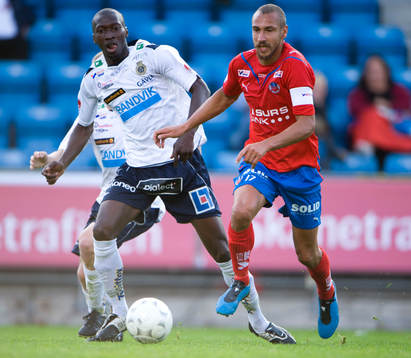 Henrik Larsson, Helsingborg och Omar Jawo, Gefle