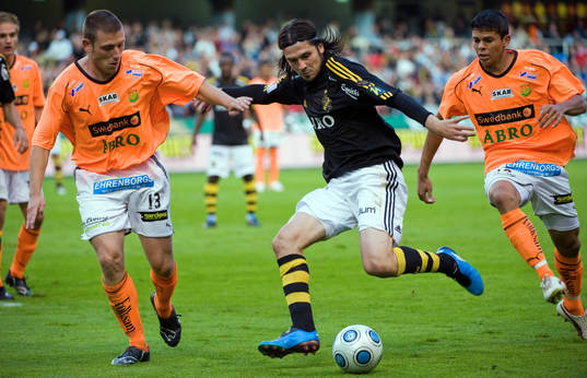 Calum Angus, GAIS, Bojan Djordjic, AIK och Romario Pereira