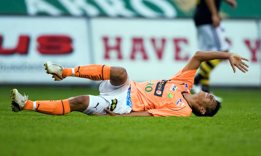 Romario Pereira Sipiao, GAIS. Skada, smärta