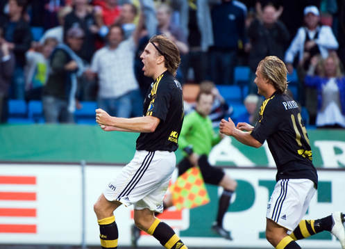 Nils-Eric Johansson, AIK, jubel