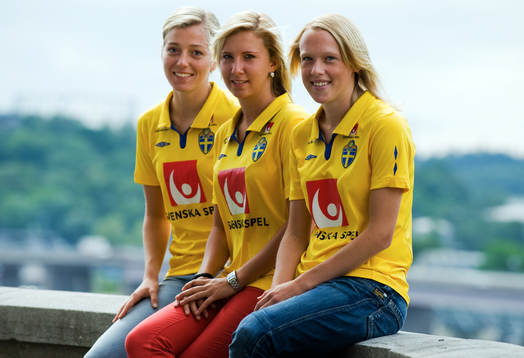 Från vänster: Linda Sembrant,  Louise Fors och Linnea