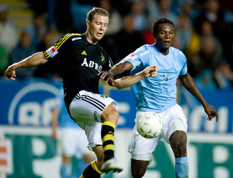 Edward Ofere, Malmö och Per Karlsson, AIK