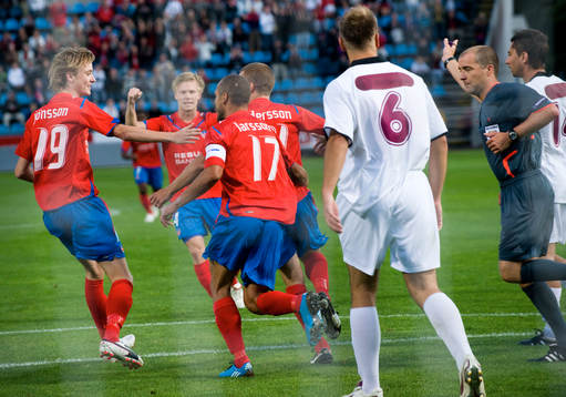 1-0 straff, Christoffer Andersson, som grattas