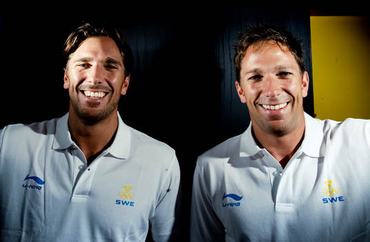 Bröderna Henrik Lundqvist och Joel Lundqvist. (Bror,