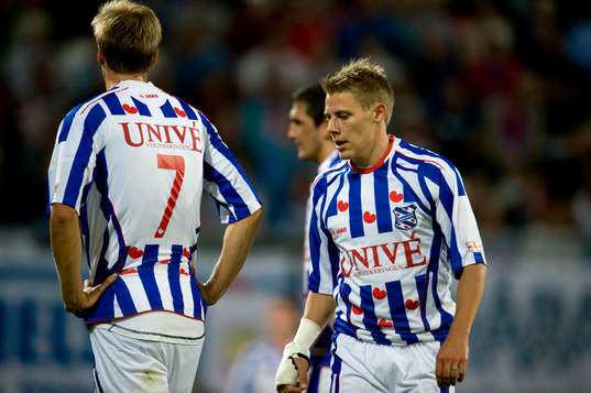 Viktor Elm (7) och Patrik Ingelsten, Heerenveen