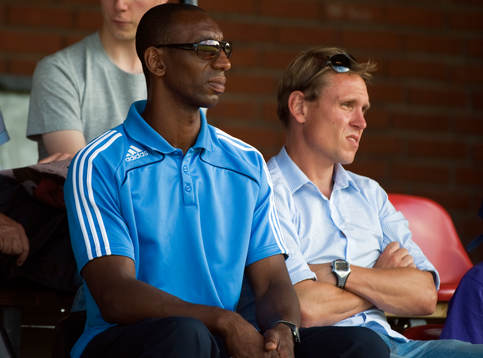 Steve Galloway, tränare och Andreé Jeglertz, tränare,