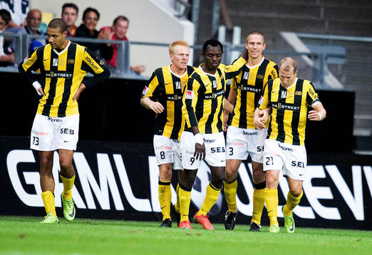 Mattias Östberg, Häcken, gör 1-0. Jubel