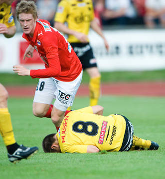 Här skadar sig Anders Svensson