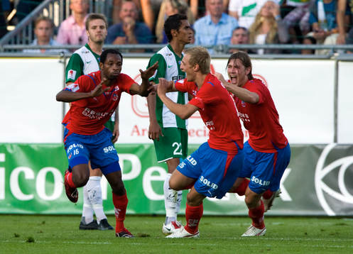 René Makondele, Helsingborg, jubel