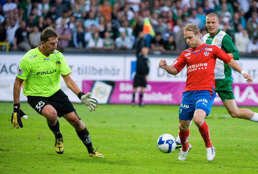 Kristoffer Björklund, målvakt, Hammarby och Erik Sundin,