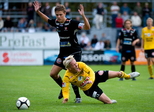Tom Pettersson, Trollhättan fäller Adam Berner, Mjällby