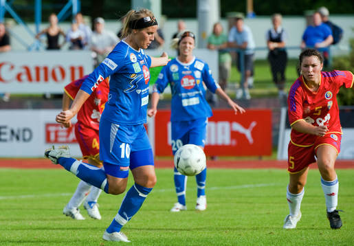 Fotboll, dam, UEFA, Women Champions League, Clujana -