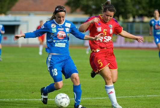 Fotboll, dam, UEFA, Women Champions League, Clujana -