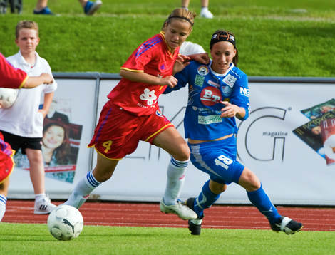 Fotboll, dam, UEFA, Women Champions League, Clujana -