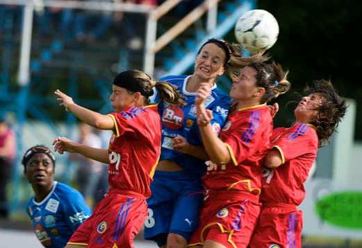 Fotboll, dam, UEFA, Women Champions League, Clujana -