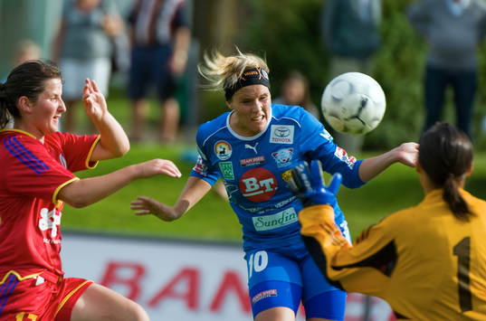 Fotboll, dam, UEFA, Women Champions League, Clujana -