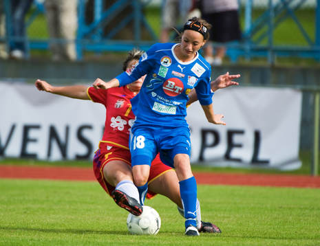 Fotboll, dam, UEFA, Women Champions League, Clujana -