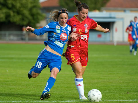 Fotboll, dam, UEFA, Women Champions League, Clujana -