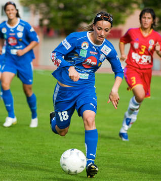 Fotboll, dam, UEFA, Women Champions League, Clujana -