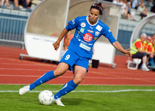 Fotboll, dam, UEFA, Women Champions League, Clujana -