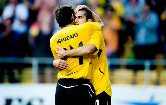 Stefan Ishizaki, Emir Bajrami, Elfsborg, jubel