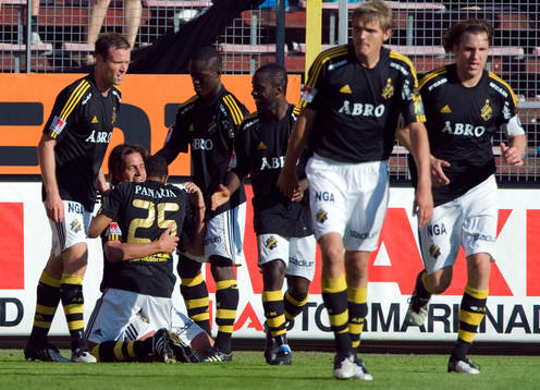 Markus Jonsson,  (1-1) och Iván Obolo, AIK