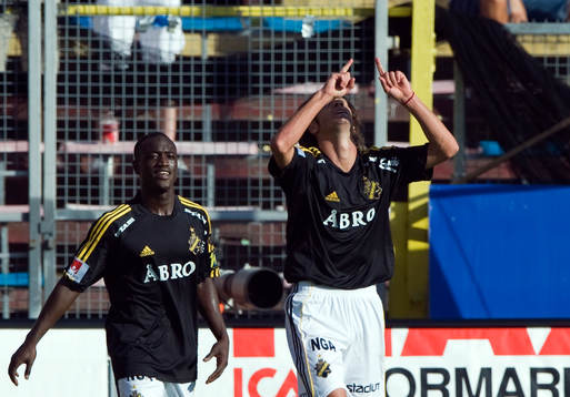 Yussuf Saleh och Iván Obolo, AIK blir matchhjälte
