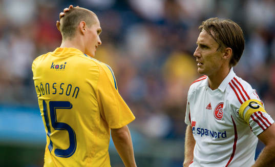 Jon Jönsson, Bröndby och Andreas Johansson, Aalborg