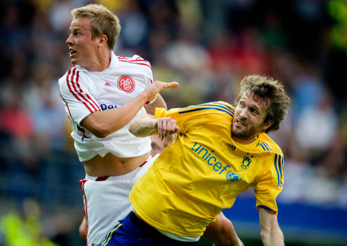 Mikael Nilsson, Bröndby och Jeppe Curth, Aalborg