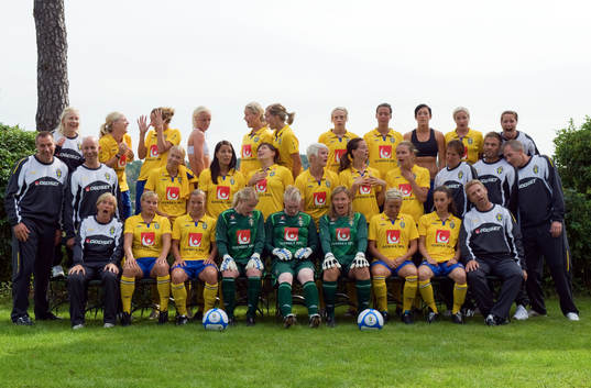 Fotboll, Dam, Sverige, lagbild