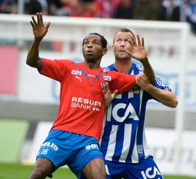 René Makondele, Helsingborg. Hjalmar Jonsson, IFK Göteborg