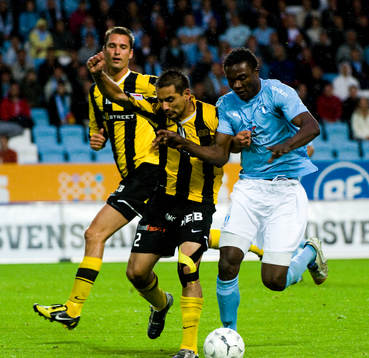 Johan Lind, Häcken och Edward Ofere, Malmö