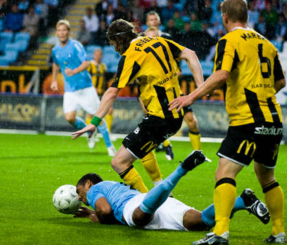 Erik Friberg, Häcken trycker ner Wilton Figureido, Malmö