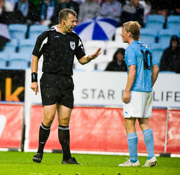 Daniel Stålhammar, domare och Daniel Larsson, Malmö