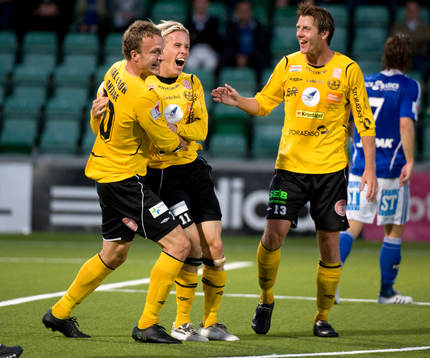Adam Berner, Mjällby jubel