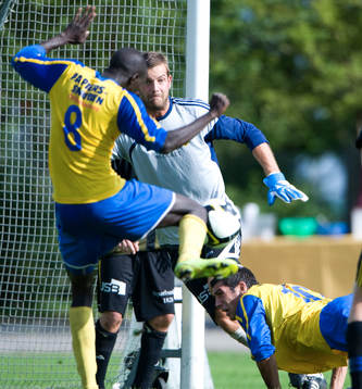 Joel Ringström hade det svettigt, Modou Jagne skjuter