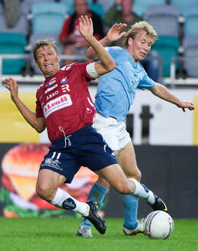 Marcus Allbäck, Örgryte. Rick Kruys, Malmö FF