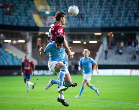 Agon Mehmeti, Malmö FF. David Leinar, Örgryte