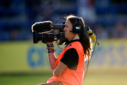 Kameraman, kamera, tv, fotograf