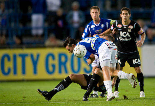 Kristian Haynes, Trelleborg, faller. Reklam, City Gross