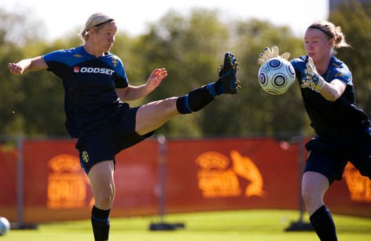Victoria Sandell Svensson mot Hedvig Lindahl, Målvakt