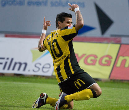 Paulinho, Häcken. Jubel