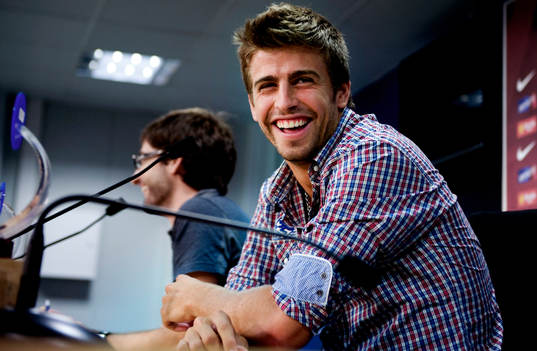 Fotboll, La Liga, Barcelona, presskonferens, Pique