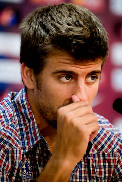 Fotboll, La Liga, Barcelona, presskonferens, Pique