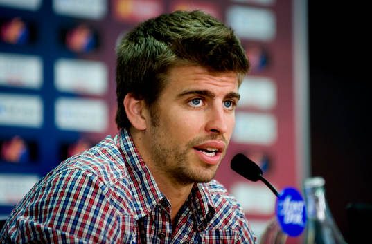 Fotboll, La Liga, Barcelona, presskonferens, Pique