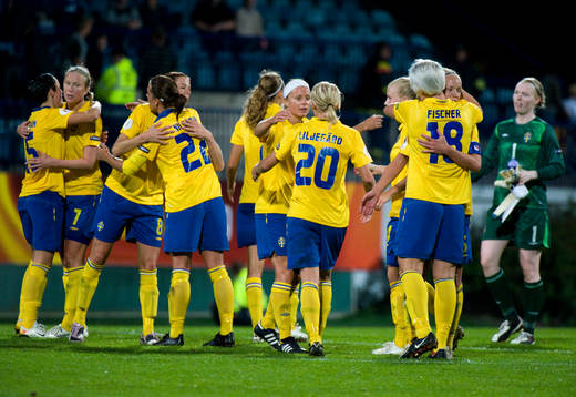 Fotboll, Dam, EM, Sverige, jubel