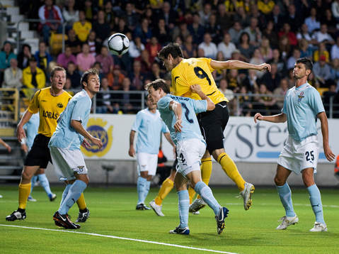 Denni Avdic, Elfsborg, sätter enda målet för kvällen